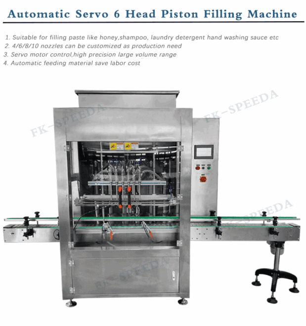 Automatic servo 6 head filling machine - Image 2