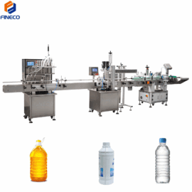 FK 6 Nozzle Liquid Filling Capping Labeling Machine