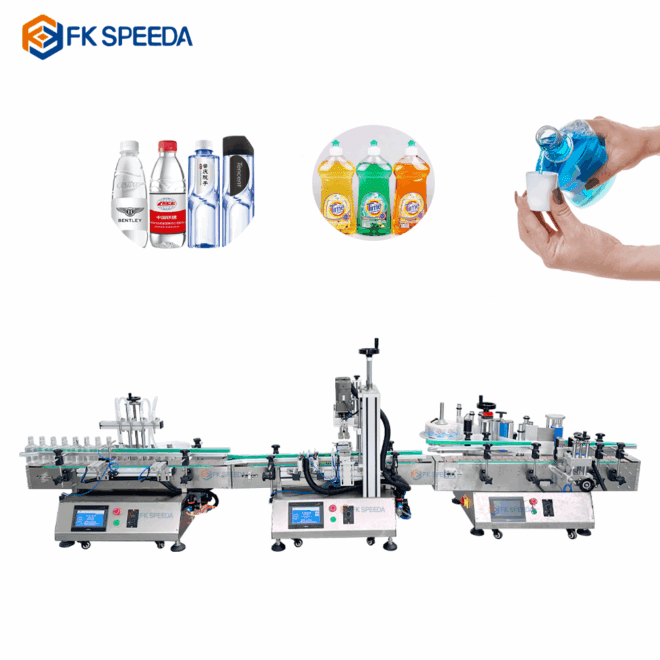 FK-D4 Desktop Automatic 4 heads Magnetic Pump Filling Machine - Image 2