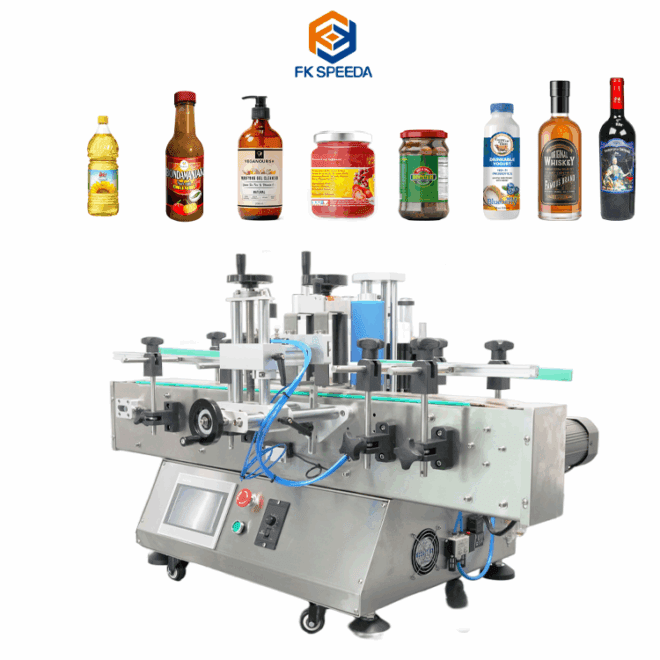 FK605 Desktop Round/Taper Bottle Positioning Labeller