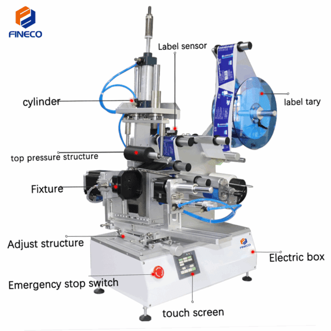 FK616 Semi Automatic 360° Rolling Labeling Machine - Image 2