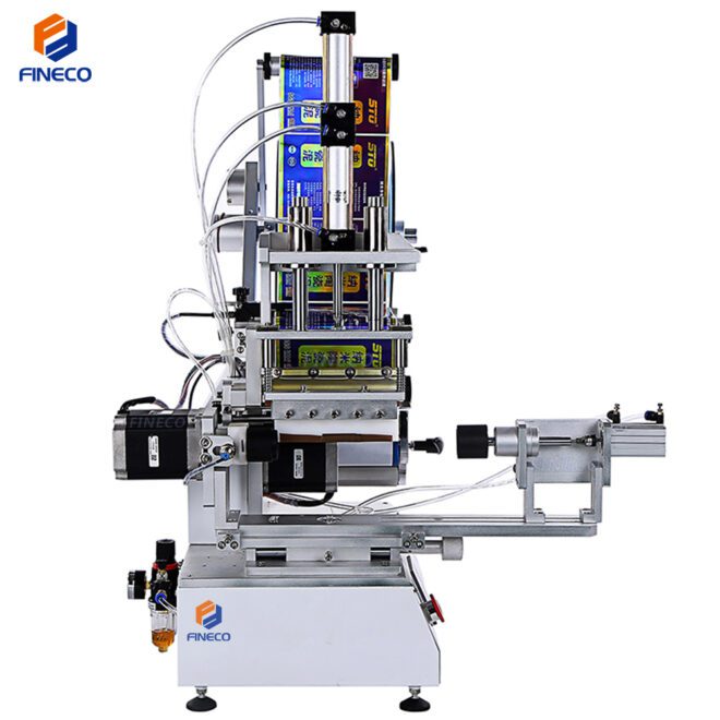FK616A Semi Automatic double-barrelled bottle Sealant Labeling Machine - Image 3