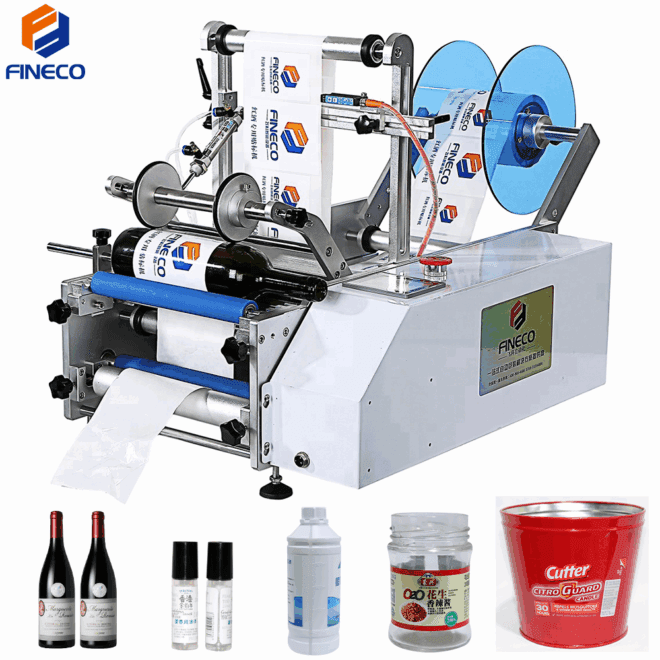 Semi-Automatic Round Bottle Labeling Machine